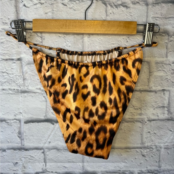 We Are HAH Never Worn Animal Print High Raise Ultra Cheeky Bikini Bottom Large - Picture 4 of 8